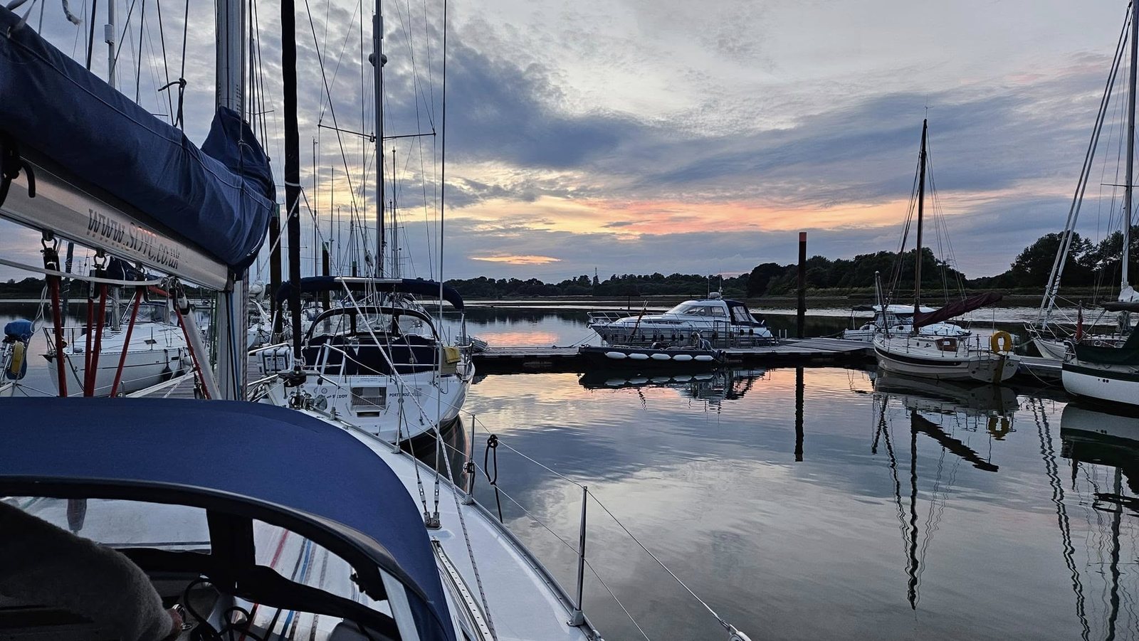 Home berth at dusk Home berth at dusk