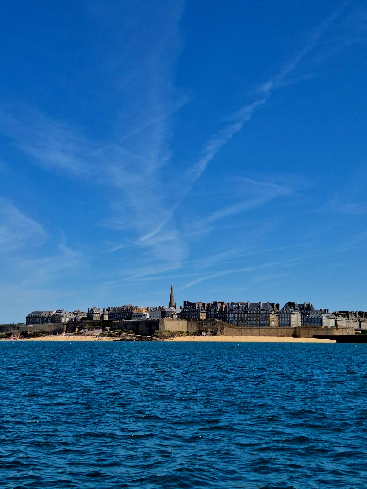 The walled city from the water The walled city from the water