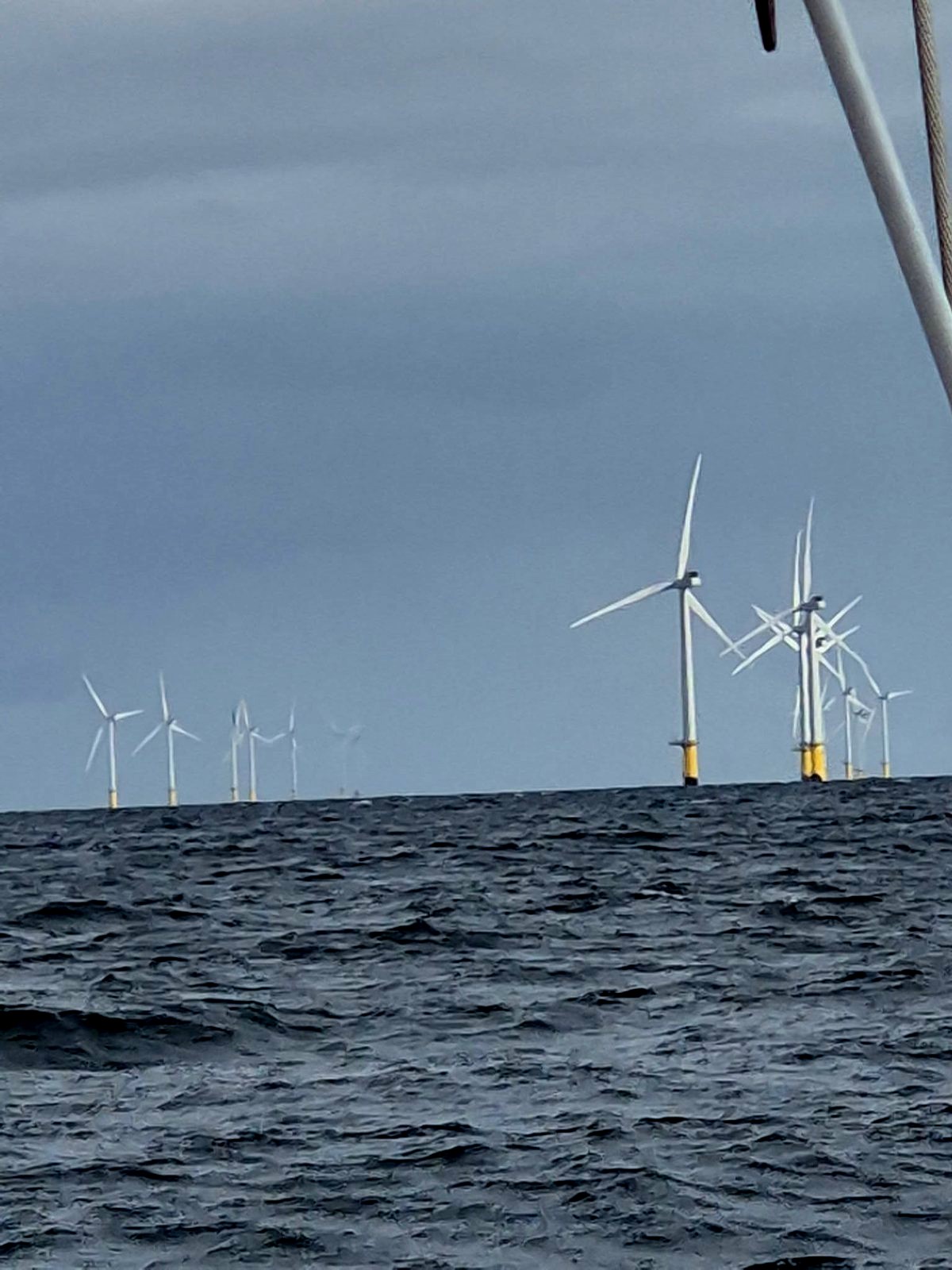 The Rampion turbines off Sussex The Rampion turbines off Sussex